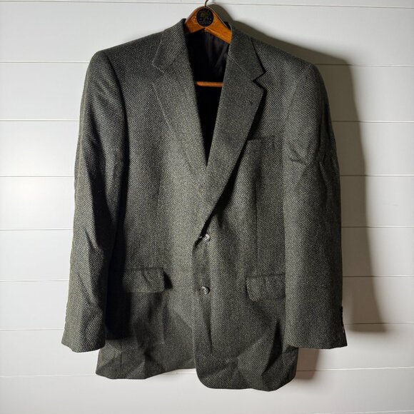 Austin Reed Tweed Blazer Neutral Sz 40R- Fall Staple Piece - Picture 1 of 11
